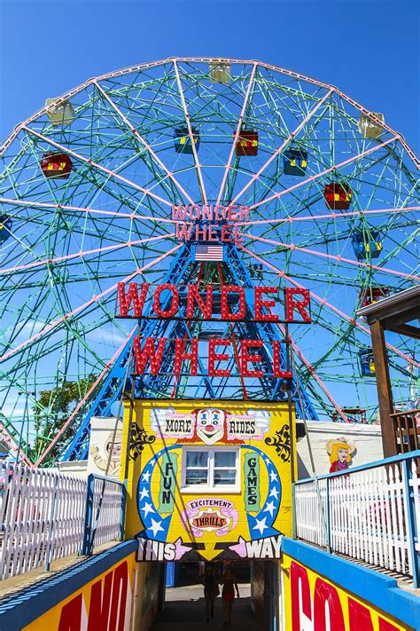 1920x1080px Free Download Hd Wallpaper Coney Island United States Wonder Wheel Amusement