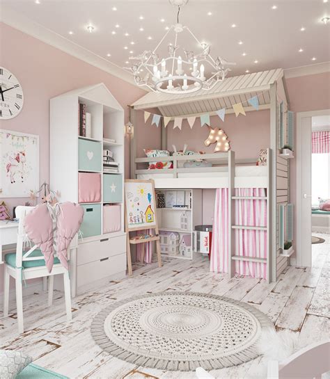 Room For A Little Princess On Behance Girls Room Design Girl Bedroom