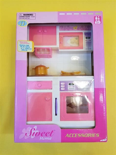 Barbie Size Sweet Home Kitchen W Oven And Microwave New In Box 100