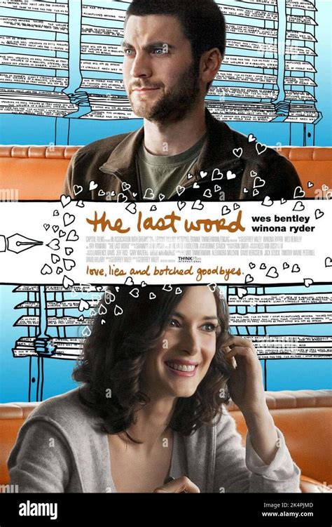 Wes Bentley Winona Ryder Poster The Last Word 2008 Stock Photo Alamy