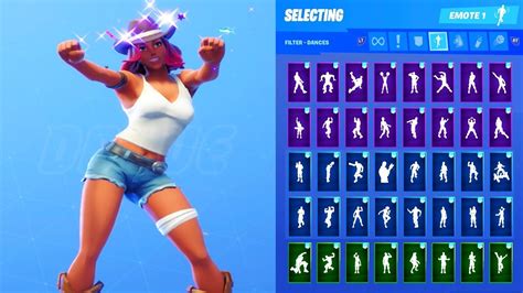 🔥 Calamity Cowgirl Skin Showcase With All Fortnite Dances And Emotes