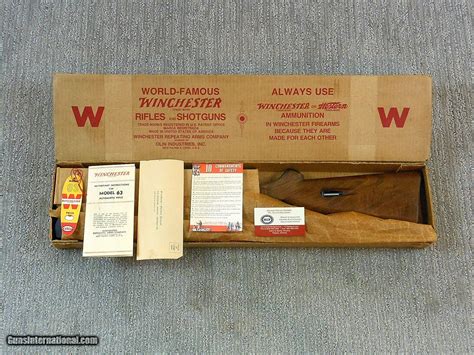 Winchester As New Model 63 Factory Deluxe Rifle With Original Box And