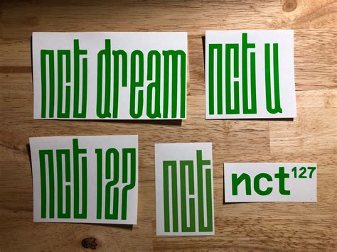 Nct 127 Nct U Nct Dream Logo Decals Neo Culture Technology Etsy Uk