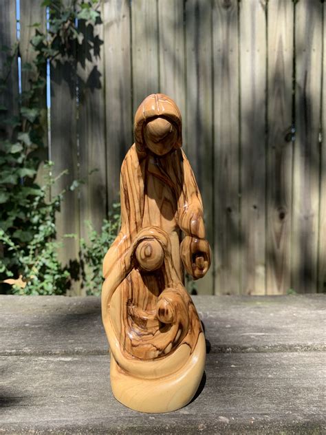 Holy Family With Candle – Olive Wood  Olive wood, Beautiful christmas