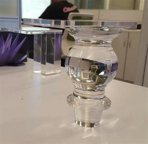 Round Clear Transparent Acrylic Cabinet Legs Product