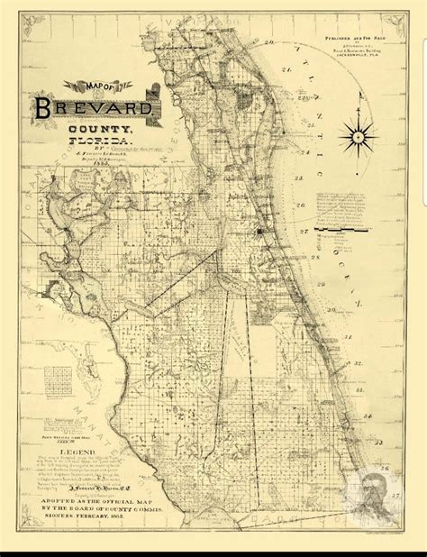 1885 Map Of Brevard County Map Unique Maps Old Map