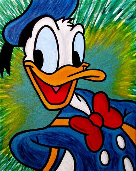 Tim Rogerson Inspired Donald Duck Painting By Danielle Hobby Disney