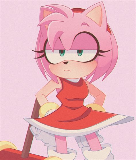 Pin By Amazing House On Sonic Amy Rose Amy The Hedgehog Rosé Fanart
