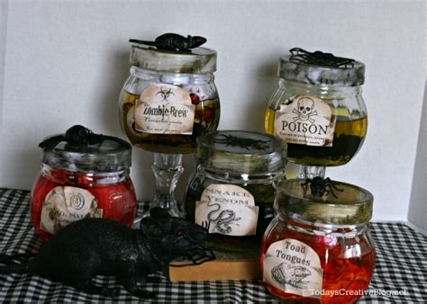 Diy Halloween Apothecary Jars Todays Creative Life