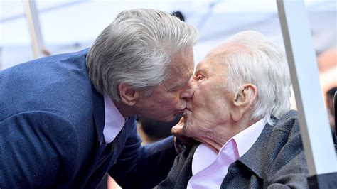 Michael Douglas Sweet Moment With 101 Year Old Dad Kirk