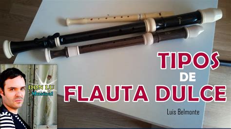 Tipos De Flauta Dulce Types Recorder Donlumusical Youtube