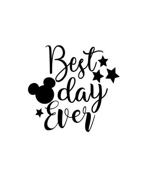 Best Day Ever Svg Disney Svg Instant Download For Cricut Etsy Uk