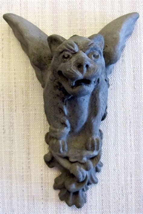 Concrete Gargoyle Cast Stone Wall Art Home By Woodstonestudio