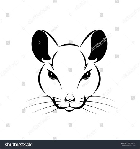 Vector Rat Head Design Rat Logos เวกเตอร์สต็อก ปลอดค่าลิขสิทธิ์