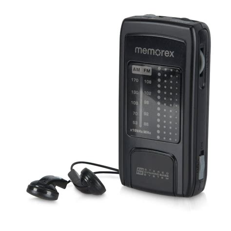 Memorex Amfm Portable Radio Dynamic Bass System 35mm Headphone Jack