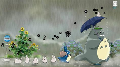 Totoro Rain Wallpaper By Lapizypincel Totoro Art Totoro Rain Wallpapers