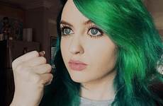 supermaryface cosplay hair green blue account link gif color