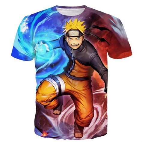 Naruto Classic 3d Short Sleeve Anime T Shirt Naruto Uzumaki Naruto