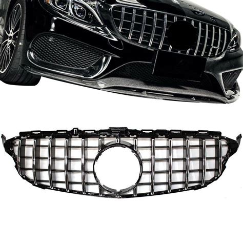 Gt R Amg Style Grill Grille Front Bumper For Mercedes Benz W205 C250