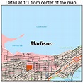 Madison Wisconsin Street Map 5548000