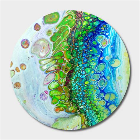 Lilly Pond Disk By Annemarie Ridderhof Exclusive Edition From 84 Curioos Resin Art