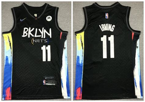 This time we're seeing what i'm being told is the defending champs' new city edition look which continues the theme of throwing things back to the. New Nets 11 Kyrie Irving Black 2021 City Edition Nike ...