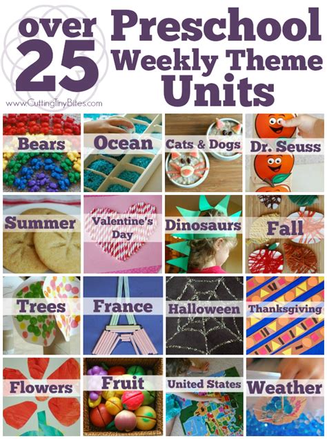 Over 25 Preschool Weekly Themes For The Week Of June 23 2013 With Text