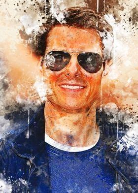Tom Cruise Poster By Alex Mann Displate Tom Cruise Mirrored Sunglasses Men Mirrored