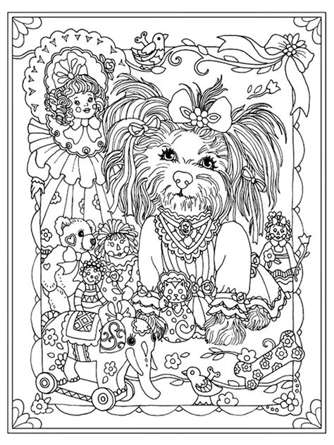 Marjorie Sarnat Dazzling Dogs Dog Coloring Book Puppy Coloring