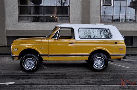 1972 Chevrolet K5 Blazer Cst Custom 4x4 Wheatland Yellow New Interor