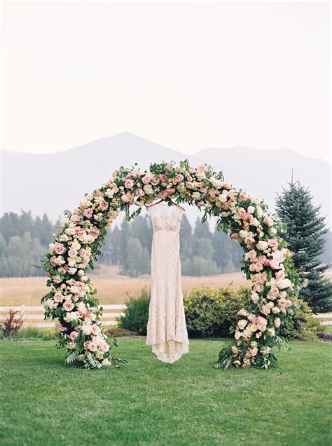 Alfresco Wedding Surrounded By The Natural Beauty Of Montana Backyard