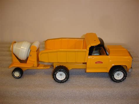 Itmvintage Tonka Dump Truck With Cement Mixer Trailer Xr 101 142628524374