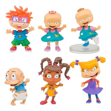 Rugrats 2 Inch Deluxe Nicktoons Collector Mini Figure 6 Pack