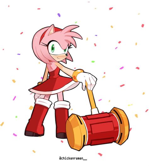 Simple Drawing Amy Rose By Chickenramendevi On Deviantart Amy The