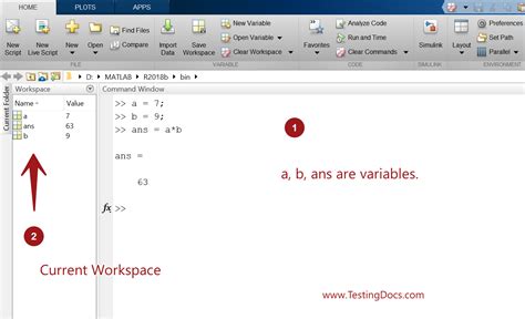 Variables In MATLAB Command Window TestingDocs Com