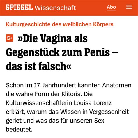 Louisa Lorenz Spiegel Online Die Vagina Als Gegenstück Zum Penis Das Ist Falsch