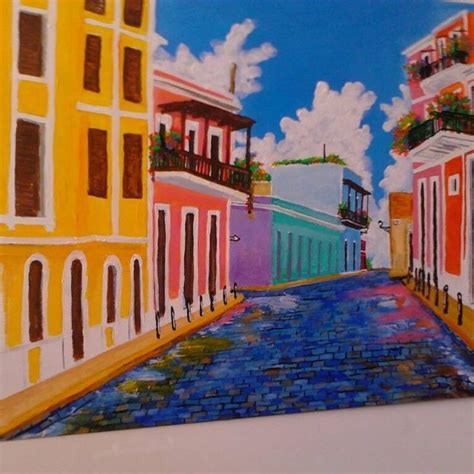 Calle Sol San Juan Painting Art