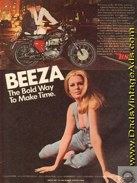 Early 1970s Ad Bsa Vintage Motorcycle Posters Bsa Motorcycle Bike