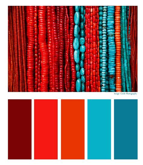 Turquoise And Coral Red Colour Palette Red Color Schemes Turquoise
