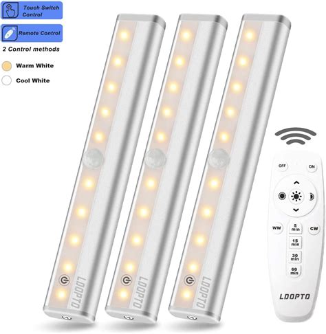 Wireless Under Cabinet Lighting 3 Pack With Remote Control Under