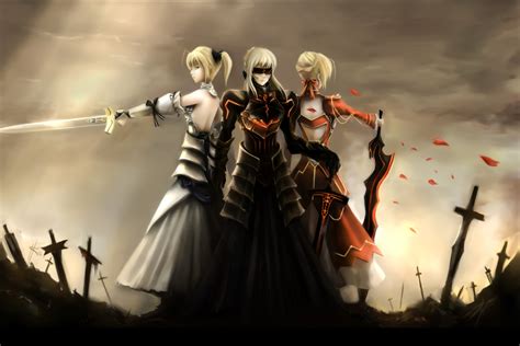 wallpaper 4200x2800 px anime girls fate series fate stay night saber alter saber extra
