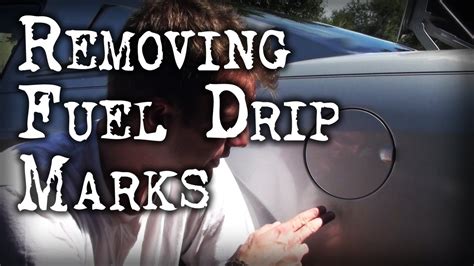 Removing Fuel Drip Marks YouTube