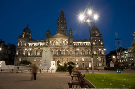 Free Stock Photo Of George Square Glasgow At Night Photoeverywhere