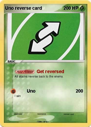 Pokémon Uno Reverse Card 36 36 Get Reversed My Pokemon Card