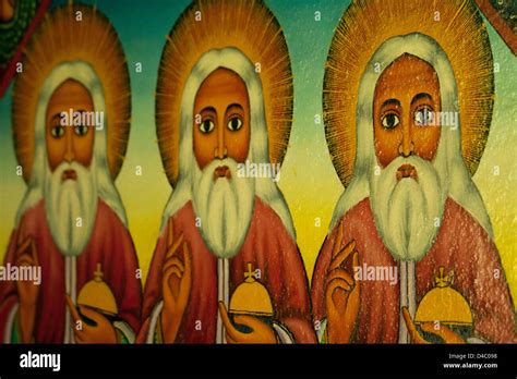 Artwork Depicting The Three Wise Men In An Ethiopian Orthodox Church