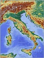 Topographic Map of Italy - Smoke Tree Manor