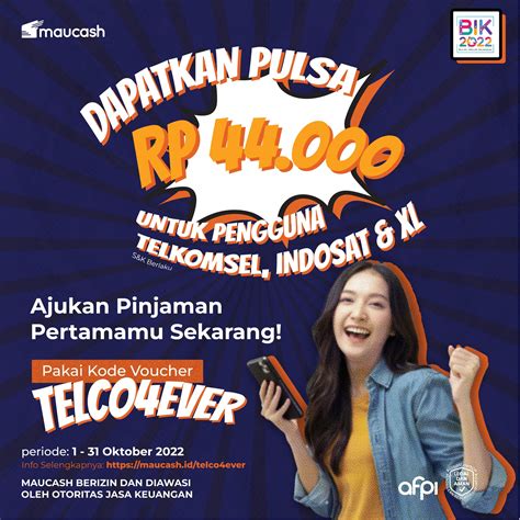 Pulsa Rp 44.000 untukmu Pengguna Provider Telkomsel, XL, dan Indosat