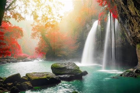 Download Nature Water Fall Waterfall 4k Ultra Hd Wallpaper