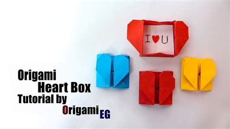 Origami Heart Box طريقة عمل قلب بالورق Youtube