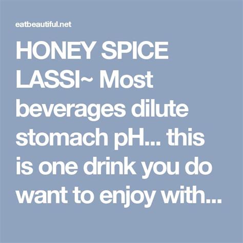 Honey Spice Lassi Paleo Keto Vegan Option Recipe Vegan Options